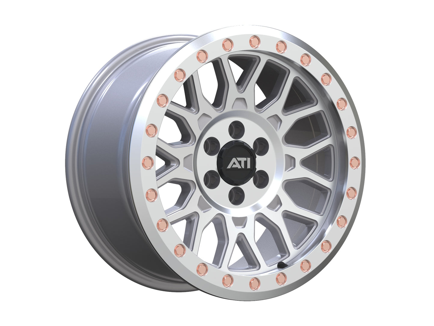 ATI Industries AT-01 17X8.5 Hybrid Beadlock Wheel - Machined