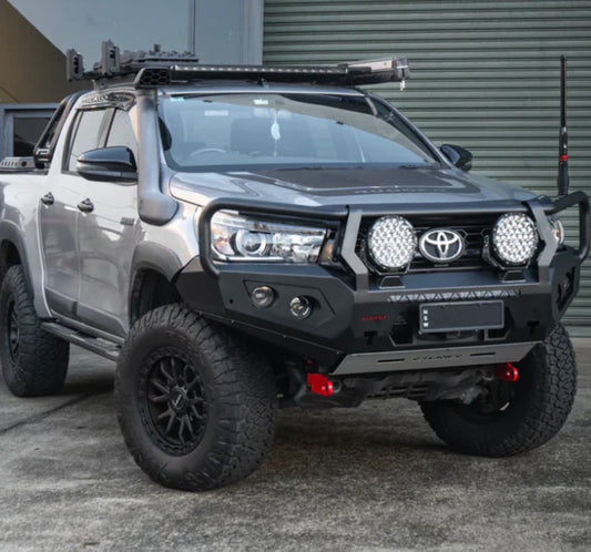 ROCKARMOR GT STEEL HOOP BULLBAR TO SUIT TOYOTA HILUX BULLBAR 2015 -2020