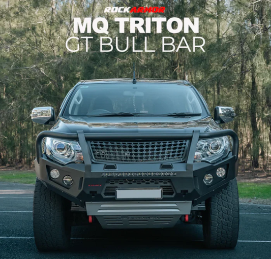 ROCKARMOR GT STEEL HOOP BULLBAR TO SUIT MITSUBISHI MQ TRITON (Full Bar Replacement)