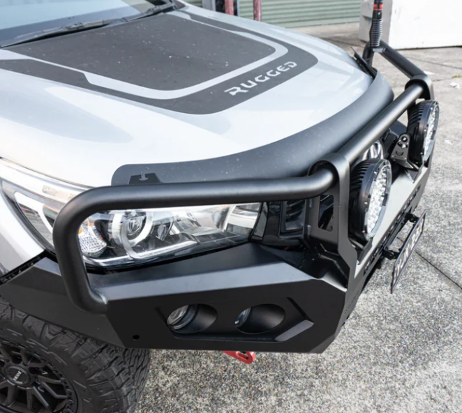 ROCKARMOR GT STEEL HOOP BULLBAR TO SUIT TOYOTA HILUX BULLBAR 2015 -2020