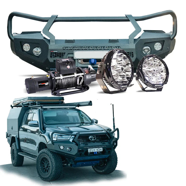 ROCKARMOR GT HOOP BULLBAR COMBO PACK TO SUIT TOYOTA HILUX 2015-2020